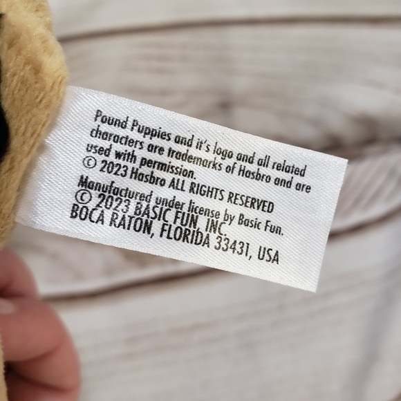 Pound Puppies Newborns Angel Brown Black Dog Blue Diaper Embroidered 8 Inch #2 - Picture 8 of 10